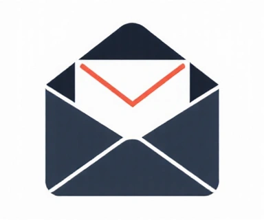 Buzón de correo con un sobre saliendo